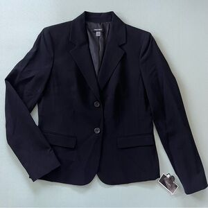 Nine West Classic Black Blazer Sz 6 NWT